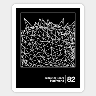 Tears For Fears - Minimalist Graphic Artwork Design Magnet